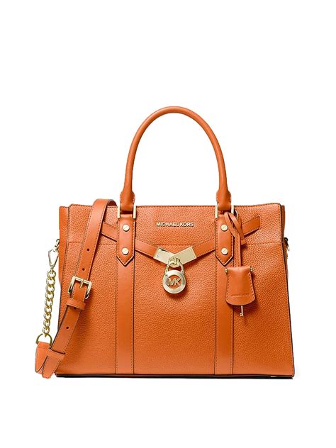 michael kors hamilton tangerine large tote|Michael Kors nouveau Hamilton large.